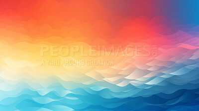 Buy stock photo Colorful vibrant, flowing pattern illustration. Abstract background concept.