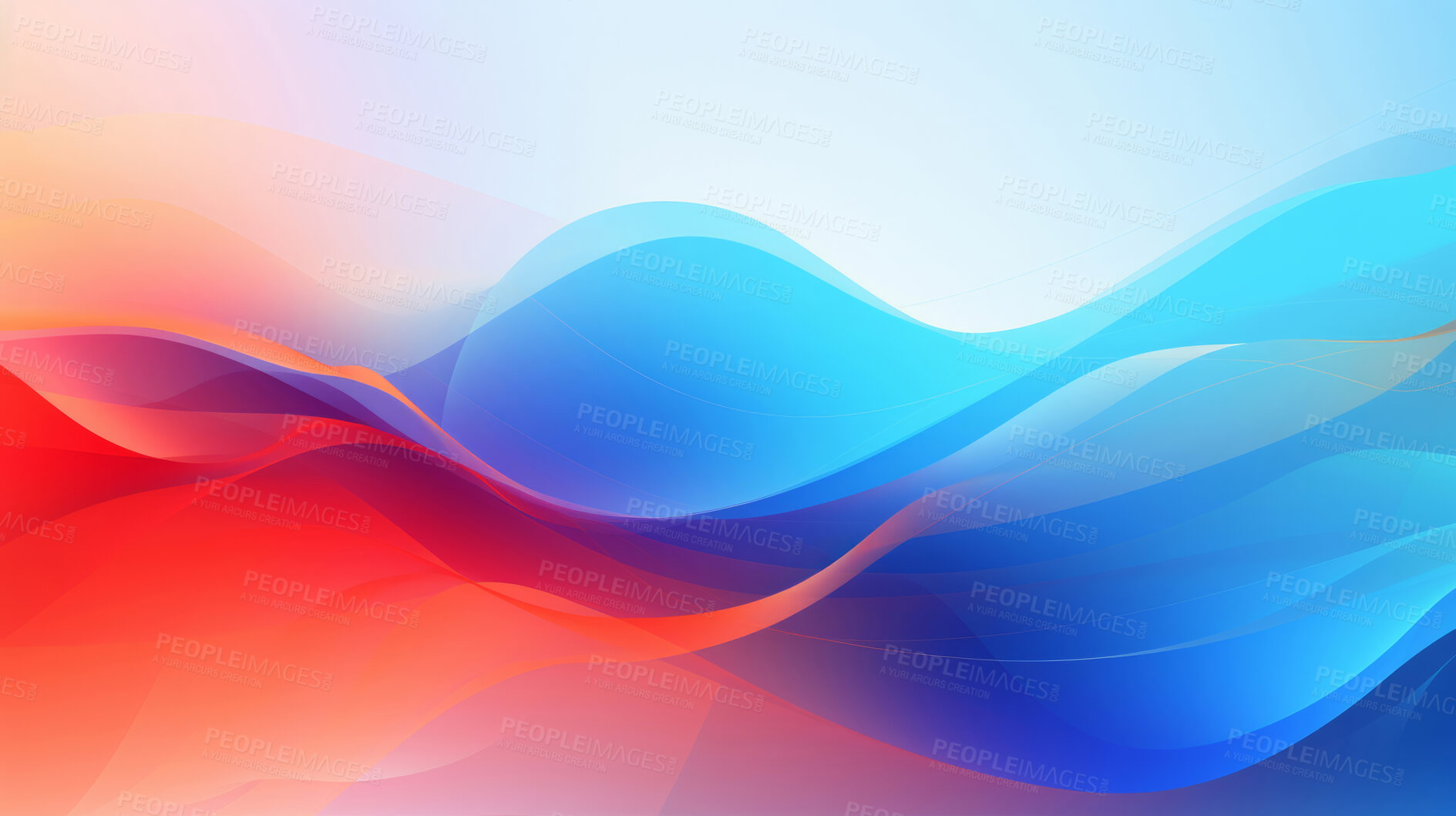 Buy stock photo Colourful waveform background. Abstract concept.