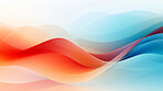 Colourful waveform on white background. Abstract concept.