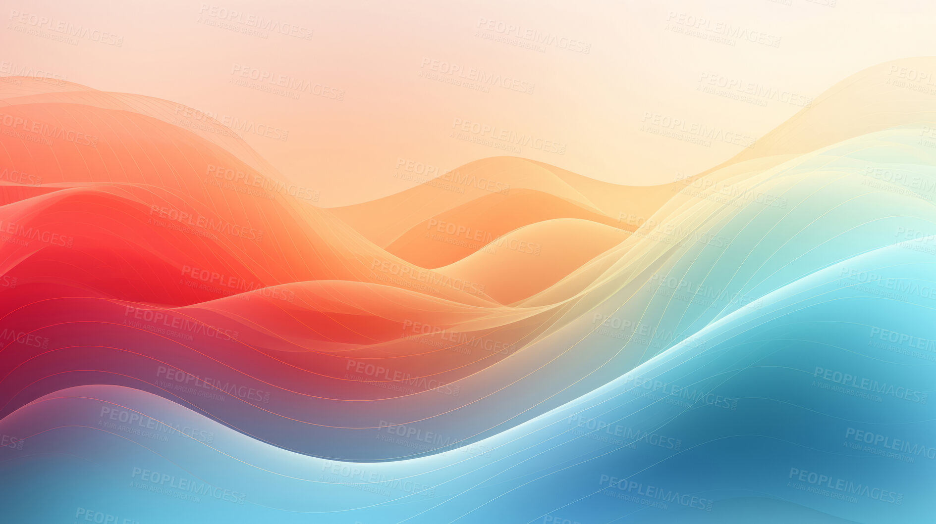 Buy stock photo Colourful waveform background. Abstract concept.