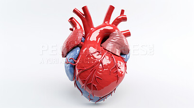 Buy stock photo Cardiology health care medical education model. Healthy heart concept.