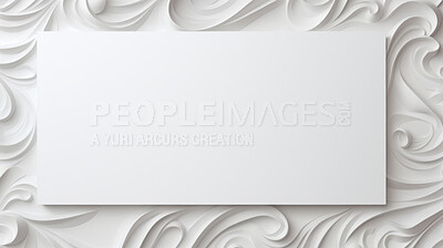 Buy stock photo 3d Geometric wave forms background. Copy space in middle. Abstract concept.