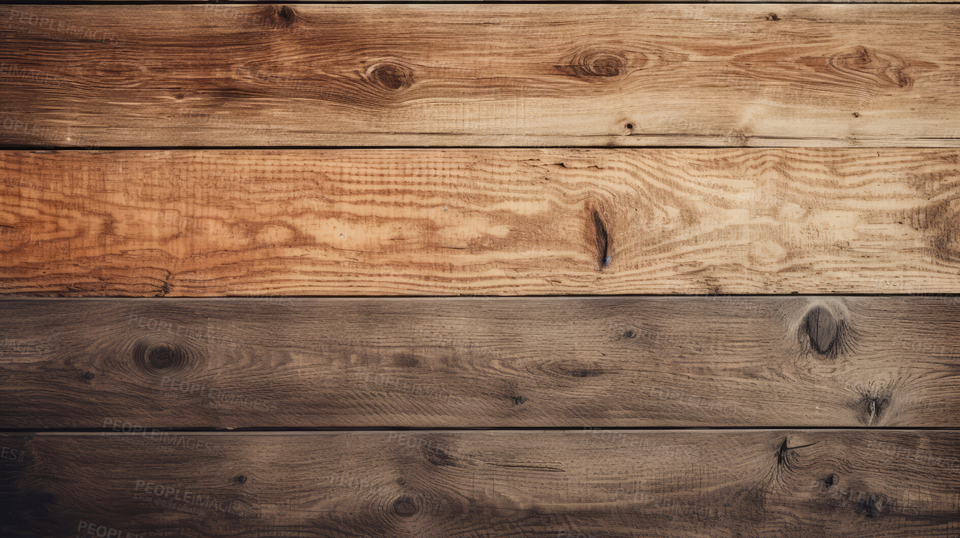 Buy stock photo Multi shades of brown wood table, wall or floor background, wooden texture. Copy space.