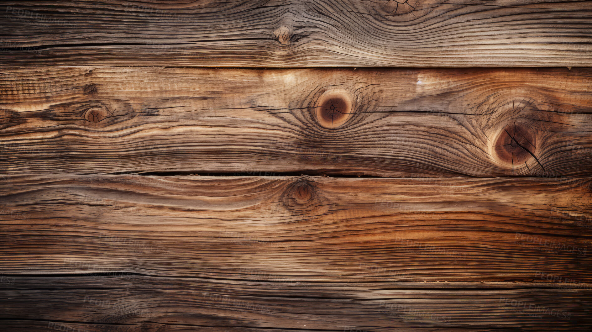 Buy stock photo Brown wood table, wall or floor background, wooden texture. Copy space.