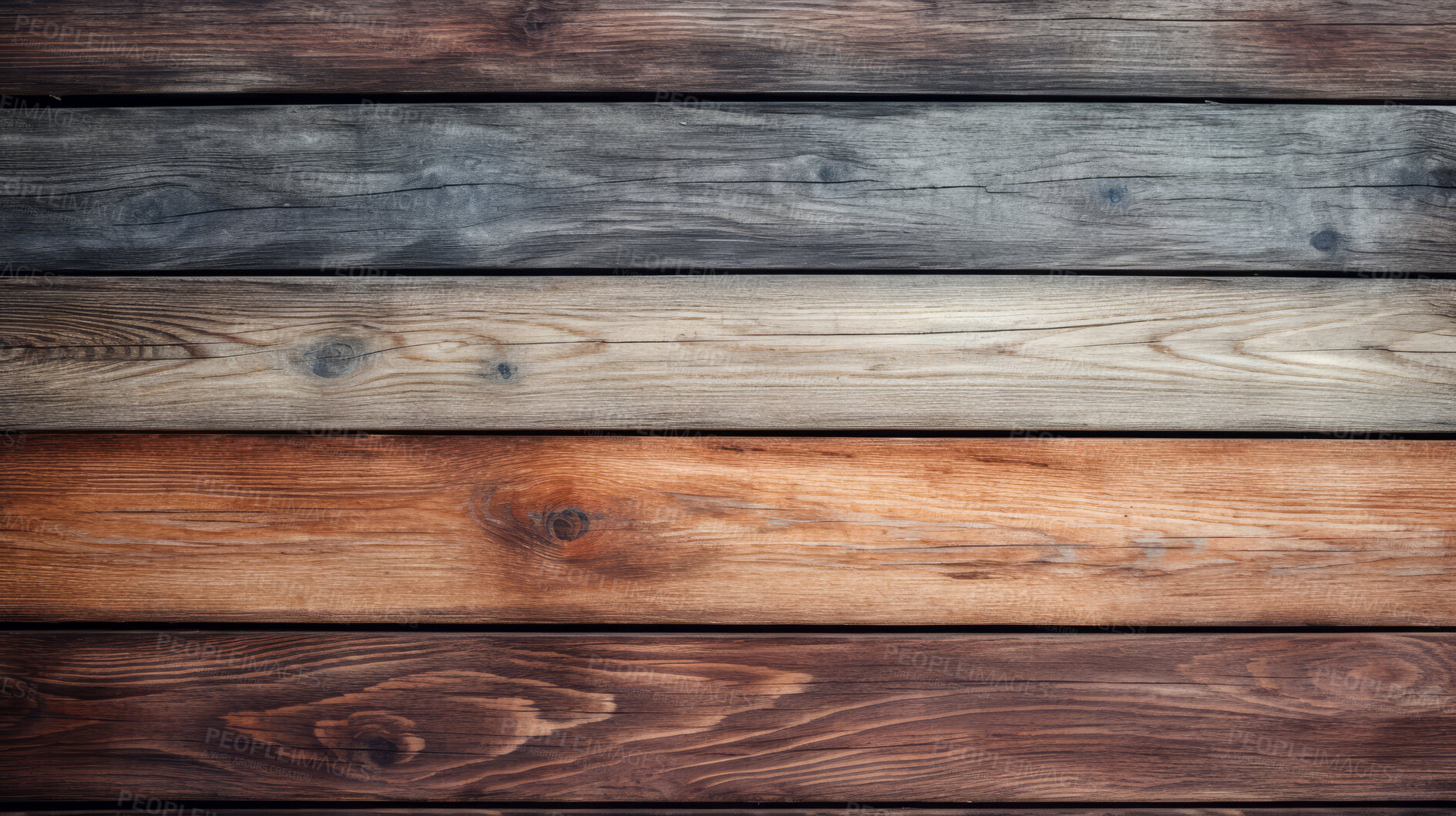 Buy stock photo Multi shades of brown wood table, wall or floor background, wooden texture. Copy space.