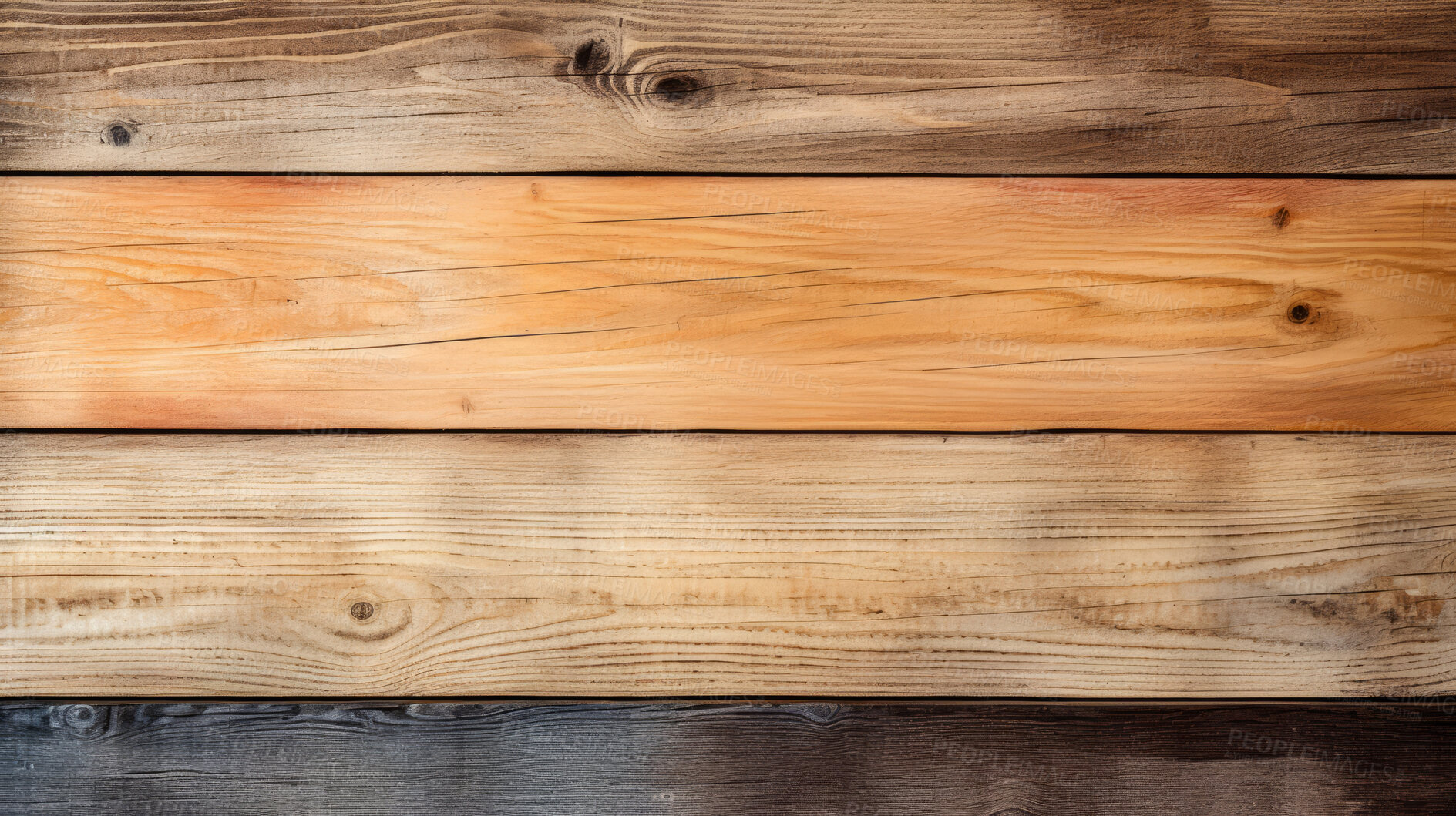 Buy stock photo Multi shades of brown wood table, wall or floor background, wooden texture. Copy space.