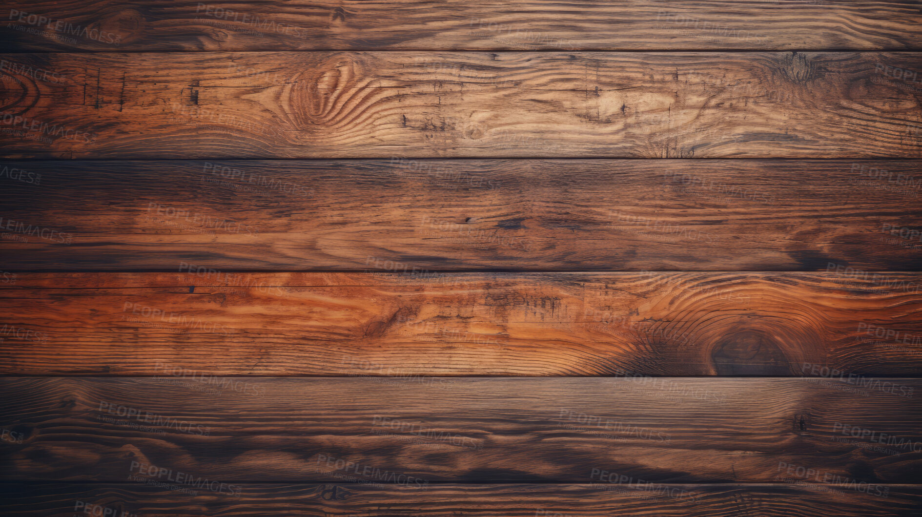 Buy stock photo Brown wood table, wall or floor background, wooden texture. Copy space.