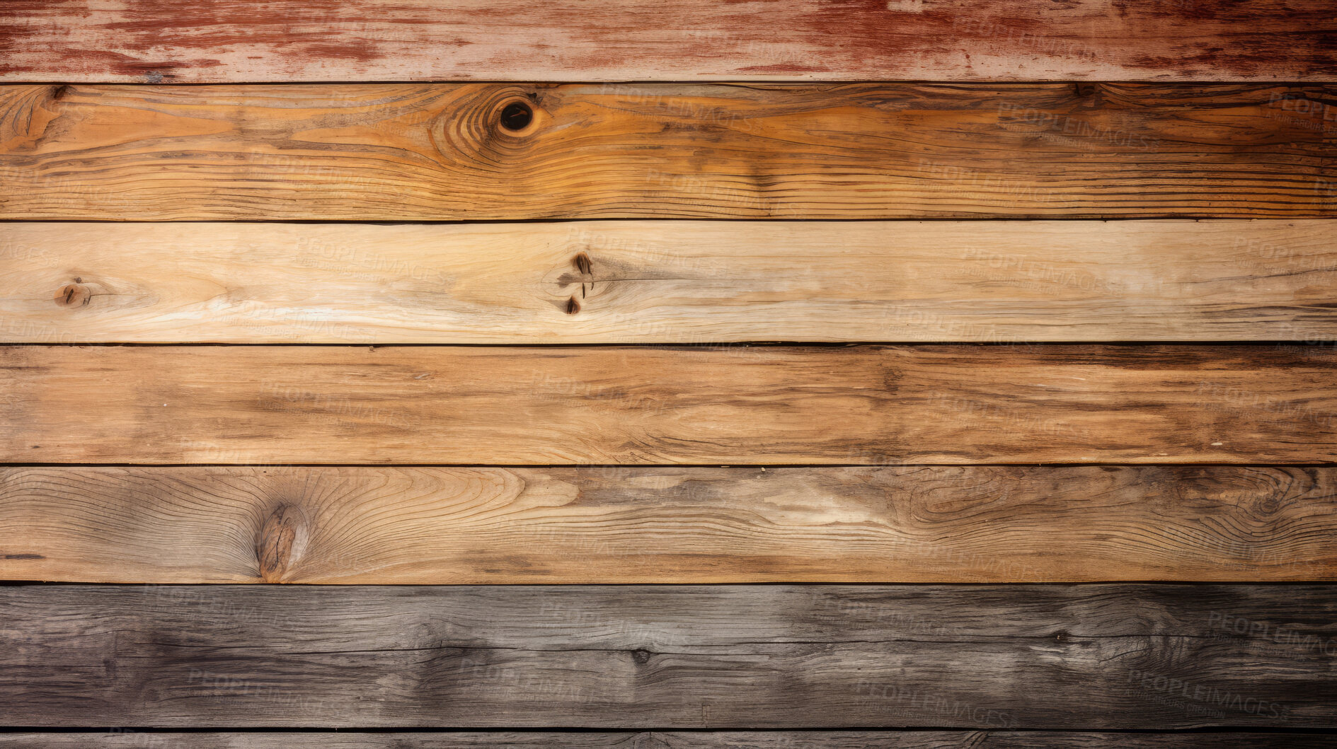 Buy stock photo Multi shades of brown wood table, wall or floor background, wooden texture. Copy space.