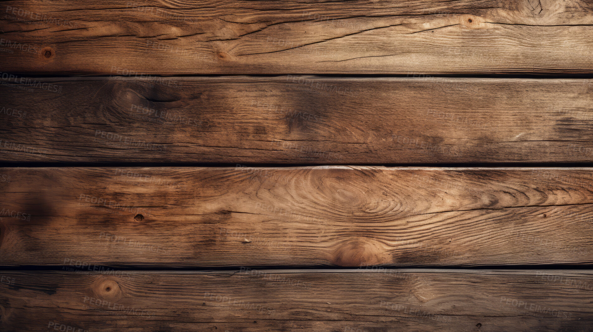 Buy stock photo Brown wood table, wall or floor background, wooden texture. Copy space.