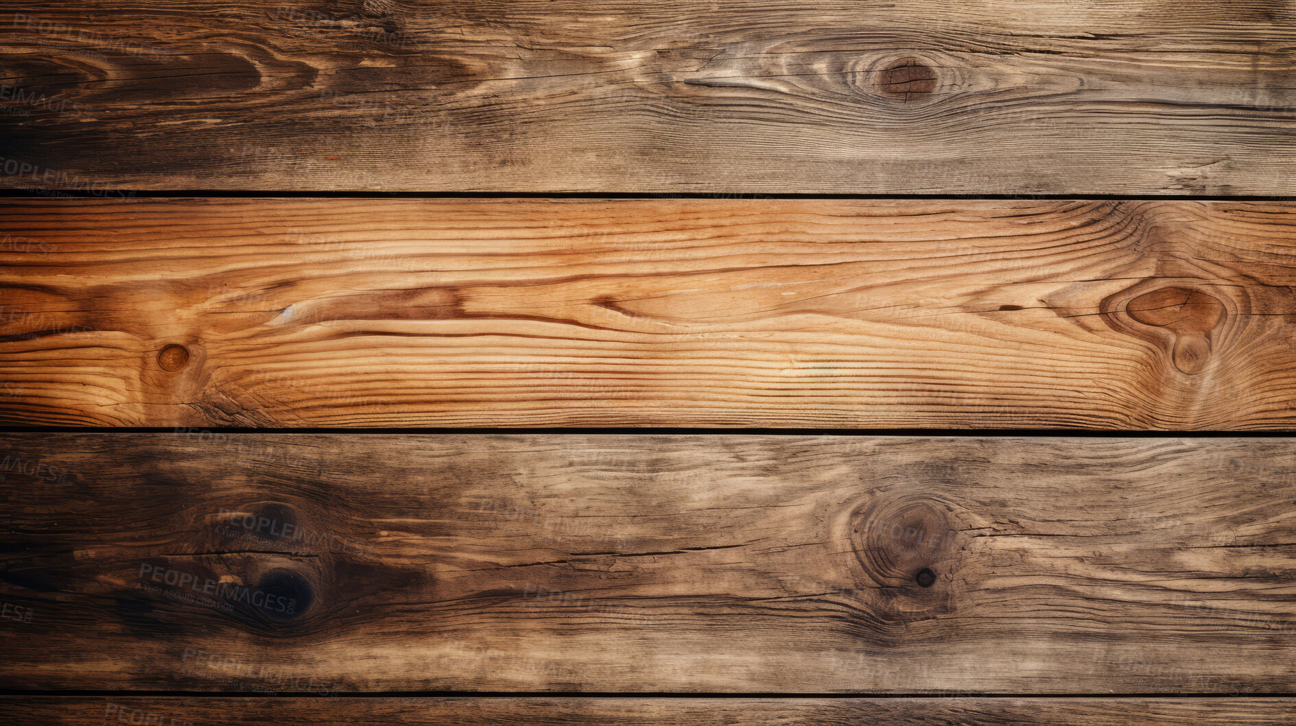 Buy stock photo Brown wood table, wall or floor background, wooden texture. Copy space.