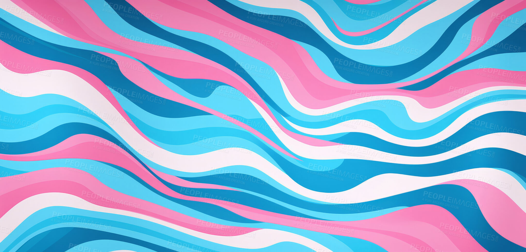 Buy stock photo Pastel colour, wave pattern. Abstract trendy background texture.