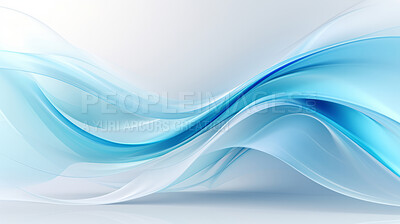 Transparent 3d waveform on white background. Abstract concept.