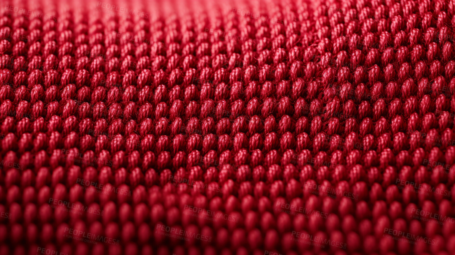 Buy stock photo Close-up of red texture fabric cloth textile background.