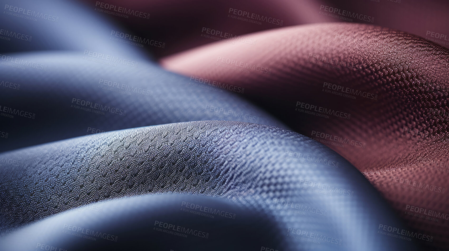 Buy stock photo Close-up of multi colour texture fabric. Cloth textile background.