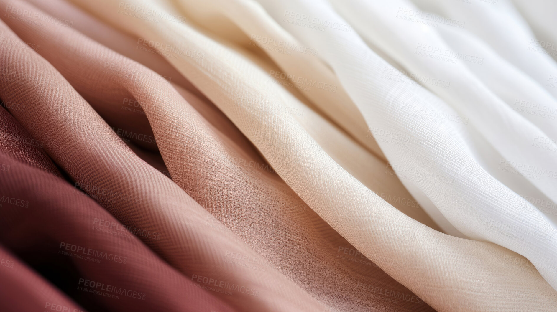 Buy stock photo Close-up of soft, mixed colour texture fabric. Cloth textile background.