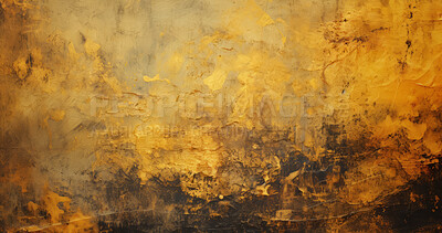 Buy stock photo Grungy gold wall abstract background texture.