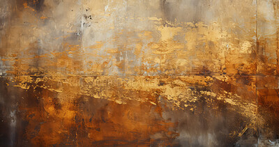 Buy stock photo Grungy gold wall abstract background texture.