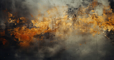 Buy stock photo Grungy gold wall abstract background texture.