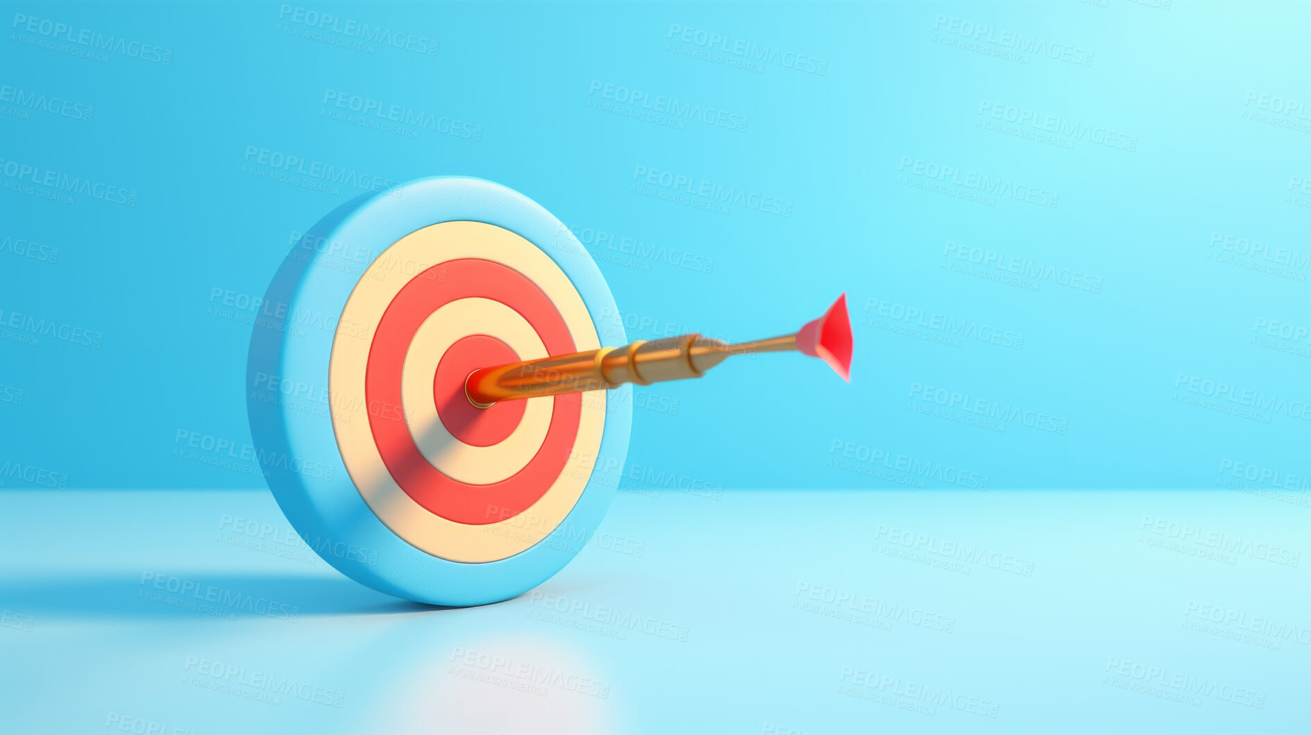 Buy stock photo Target icon for seo or target marketing symbol against a blue background