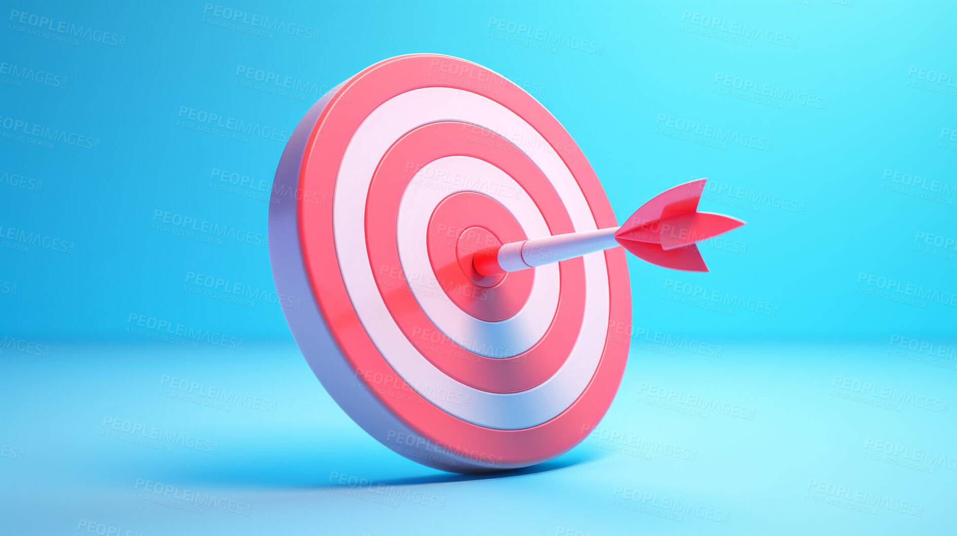 Buy stock photo Target icon for seo or target marketing symbol against a blue background