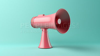 Megaphone icon, for seo, protest or news broadcasting against a blue background