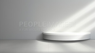 Light and shadows lines on a white wall. Blank or empty wall mockup for copy space