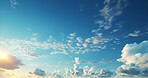 View of Clouds against blue-sky. Background, wallpaper. Copy space concept.