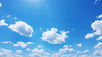 View of Clouds against blue-sky. Background, wallpaper. Copy space concept.