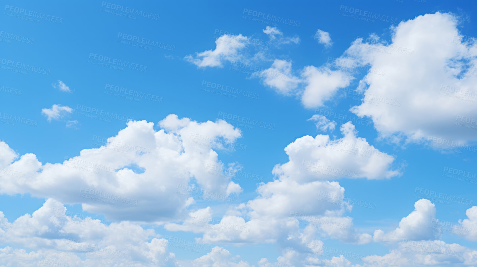 Buy stock photo View of Clouds against blue sky. Background, wallpaper. Copy space concept.