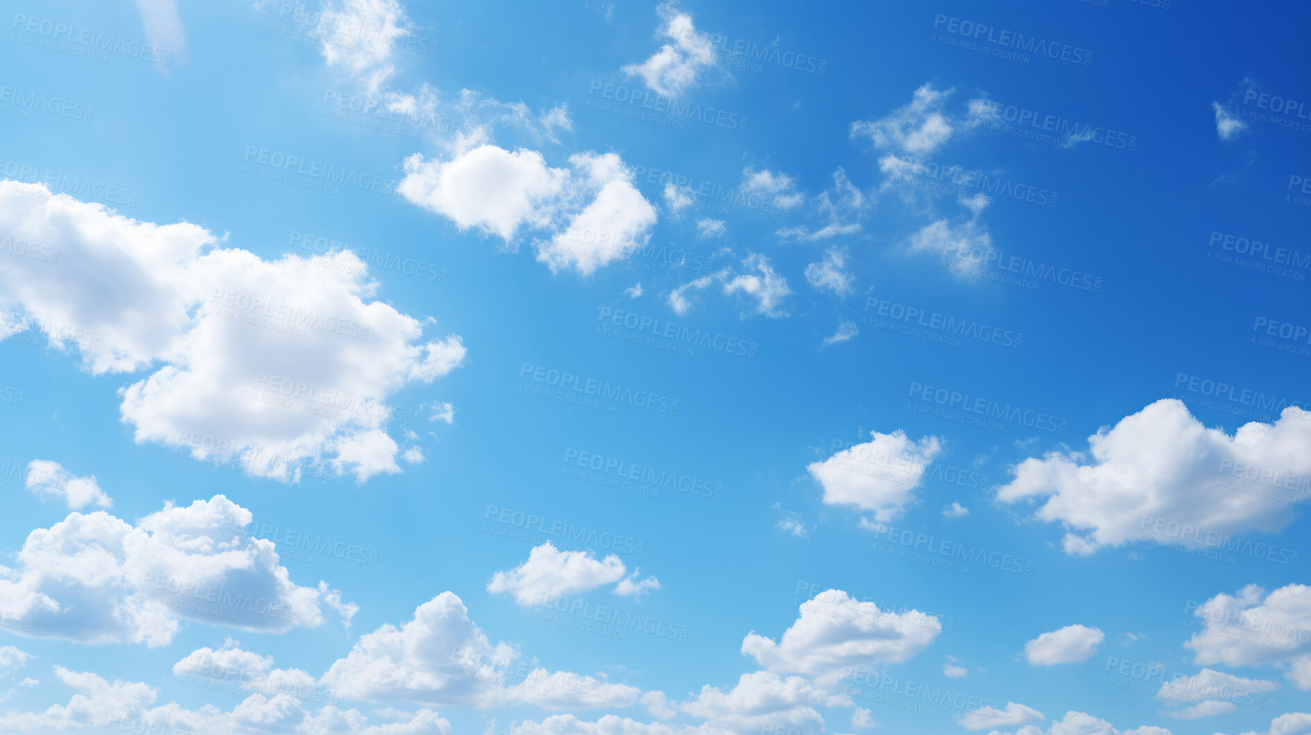 Buy stock photo View of Clouds against blue sky. Background, wallpaper. Copy space concept.