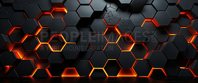 Buy stock photo Geometric hexagonal abstract background. Honeycomb pattern concept.