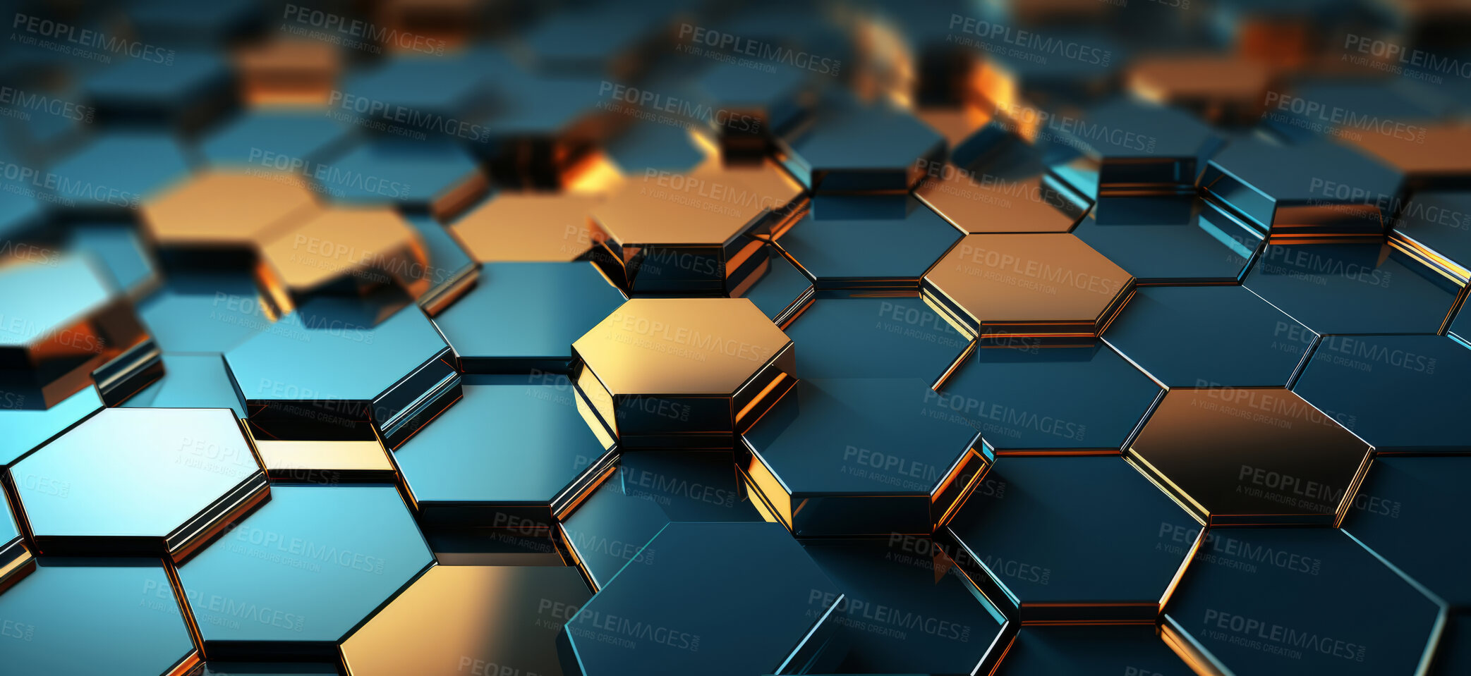 Buy stock photo Geometric hexagonal abstract background. Honeycomb pattern concept.