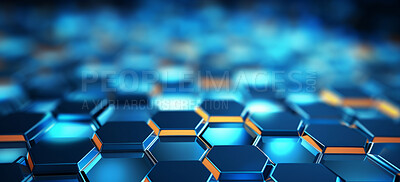 Glossy geometric hexagonal abstract background. Honeycomb pattern concept.
