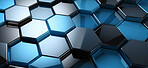 Glossy geometric hexagonal abstract background. Honeycomb pattern concept.