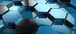 Glossy geometric hexagonal abstract background. Honeycomb pattern concept.