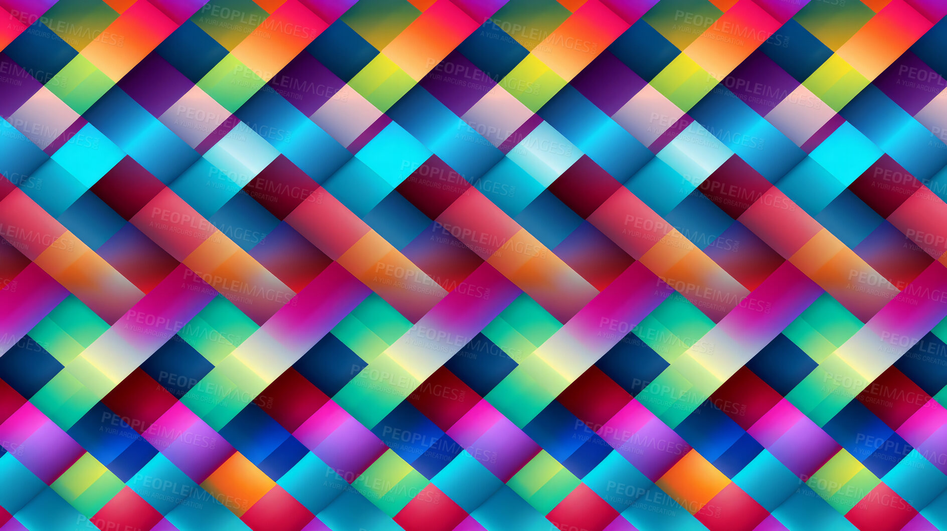 Buy stock photo Abstract shapes seamless pattern. Trendy colorful design background.