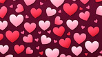 Love hearts seamless pattern for valentine's day. Romantic background art collection.