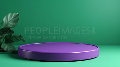 Minimal abstract background for product presentation. Purple podium space