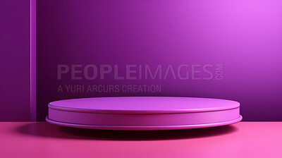 Minimal abstract background for product presentation. Purple and pink podium space