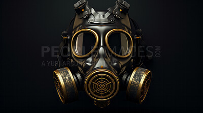 Buy stock photo Gas mask. Environmental disaster, apocalypse, personal safety concept