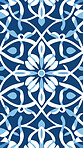 Blue ceramic tiles decorative design, illustration for floor, wall, kitchen interior, textile