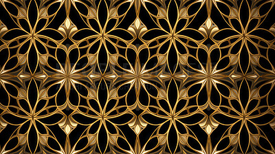 Gold ceramic tiles decorative design, illustration for floor, wall, kitchen interior, textile