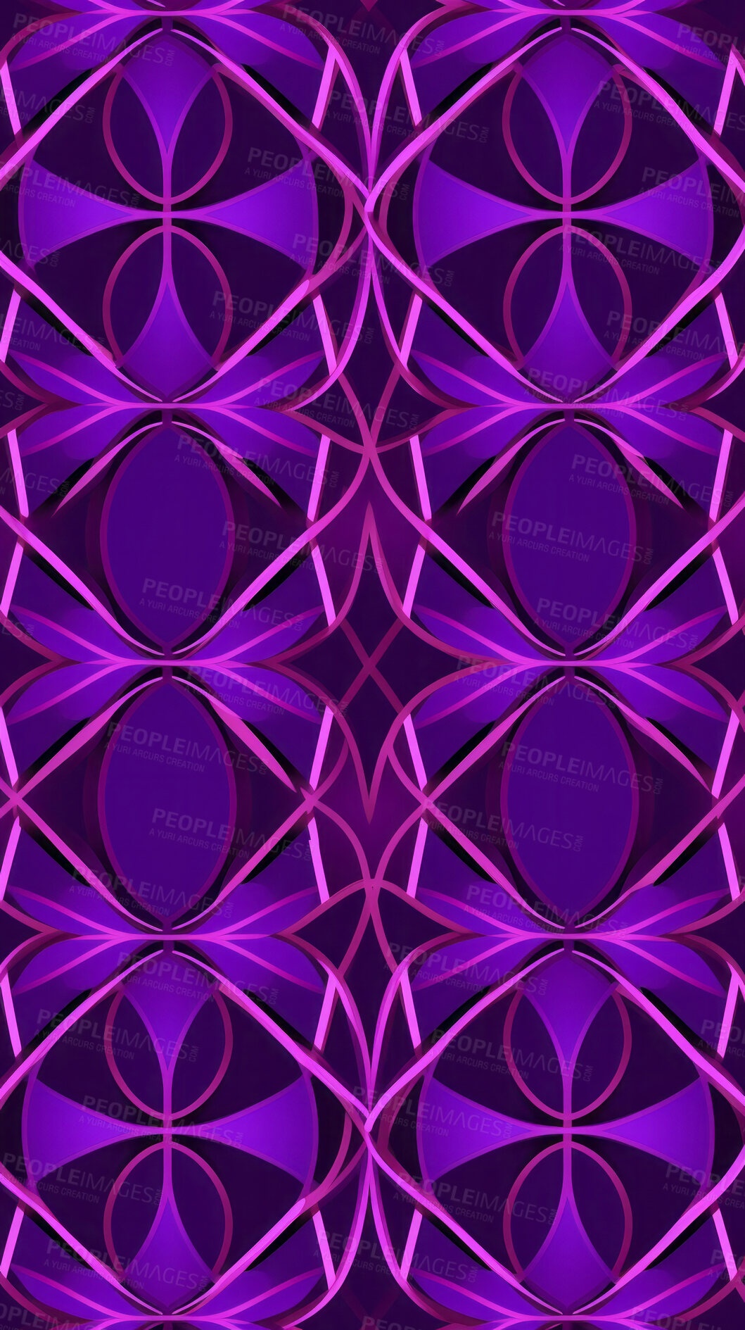 Buy stock photo Purple ceramic tiles decorative design, illustration for floor, wall, kitchen interior, textile