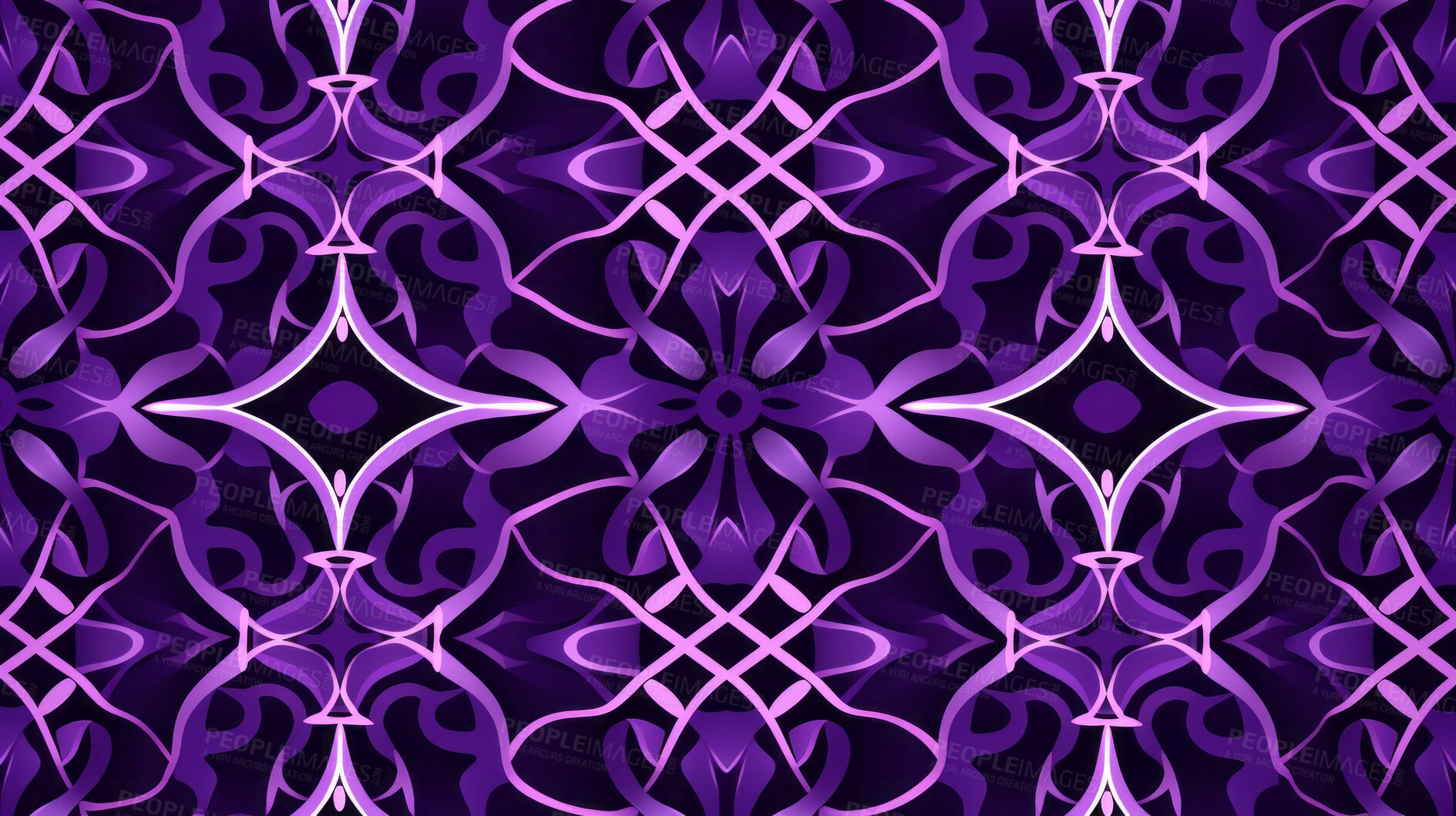 Buy stock photo Purple ceramic tiles decorative design, illustration for floor, wall, kitchen interior, textile