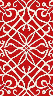 Red ceramic tiles decorative design, illustration for floor, wall, kitchen interior, textile