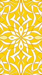 Yellow ceramic tiles decorative design, illustration for floor, wall, kitchen interior, textile