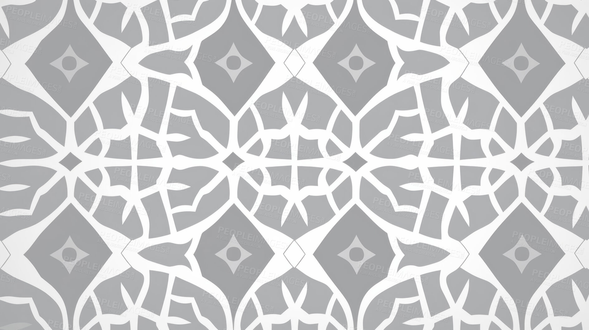 Buy stock photo Grey and white ceramic tiles decorative design, illustration for floor, wall, kitchen interior, textile