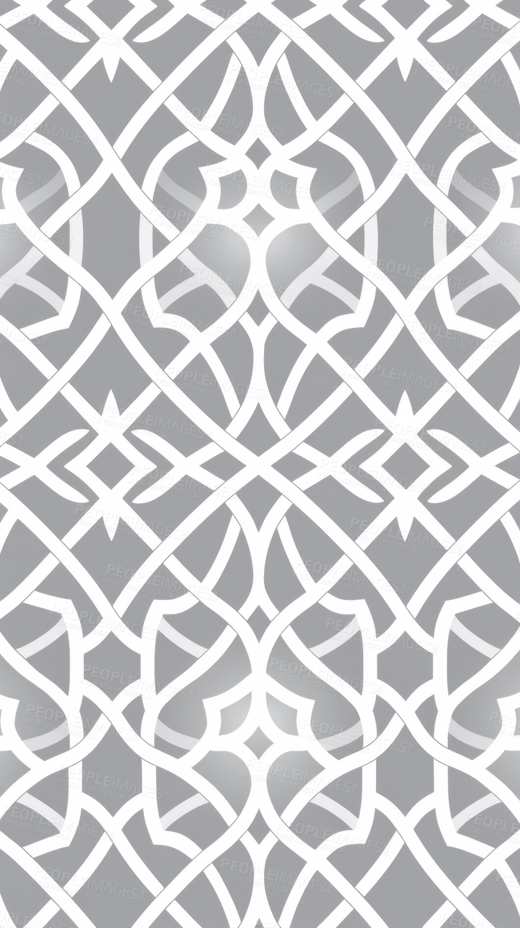 Buy stock photo Grey and white ceramic tiles decorative design, illustration for floor, wall, kitchen interior, textile