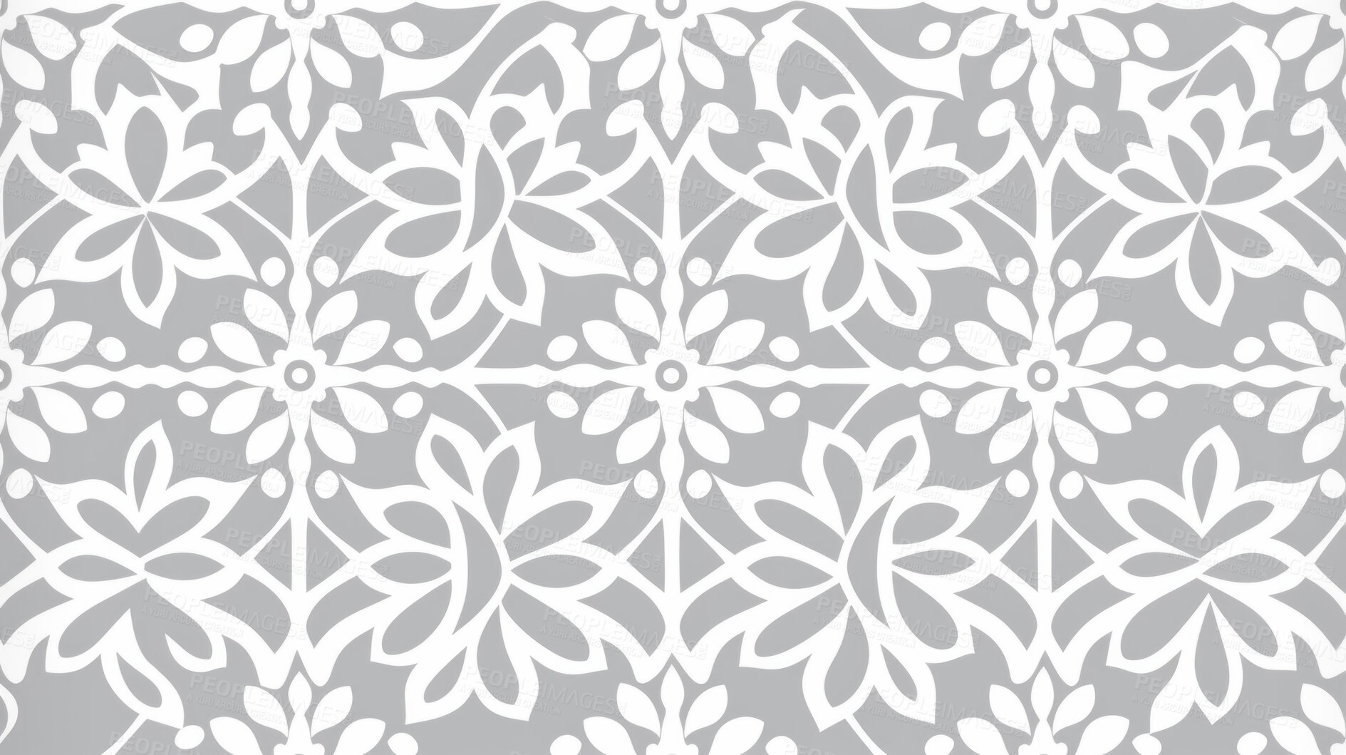 Buy stock photo Grey and white ceramic tiles decorative design, illustration for floor, wall, kitchen interior, textile