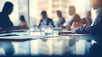 Group of business people having a meeting or brainstorming in a boardroom